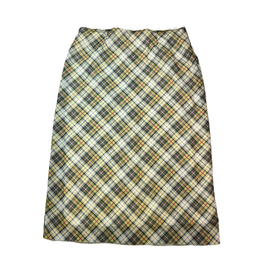Vintage Y2K Women’s Windsor Green Mimi Chica Plaid Skirt Size Large